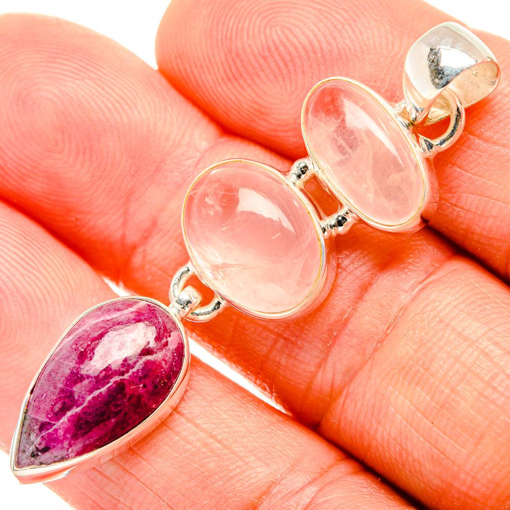 Ruby Fuchsite Pendants handcrafted by Ana Silver Co - PD32597