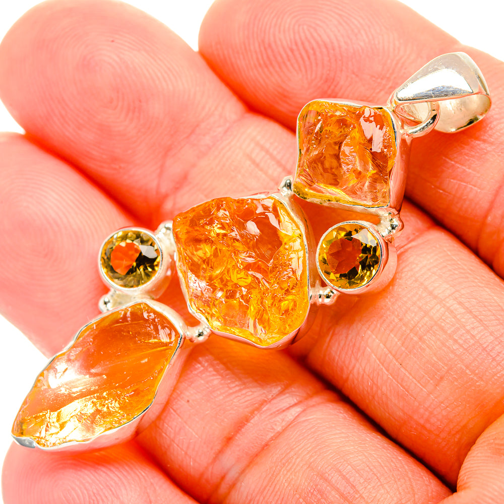 Citrine Pendants handcrafted by Ana Silver Co - PD32602