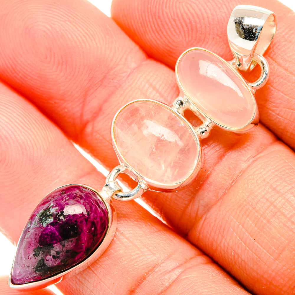 Ruby Fuchsite Pendants handcrafted by Ana Silver Co - PD32603