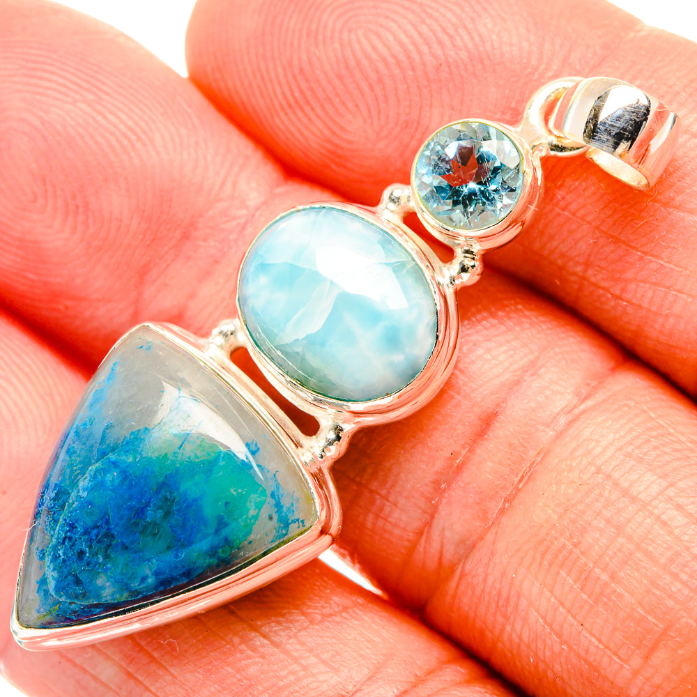 Apatite Pendants handcrafted by Ana Silver Co - PD32604