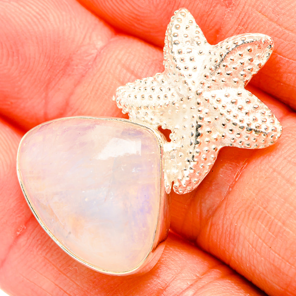 Rainbow Moonstone Pendants handcrafted by Ana Silver Co - PD32605