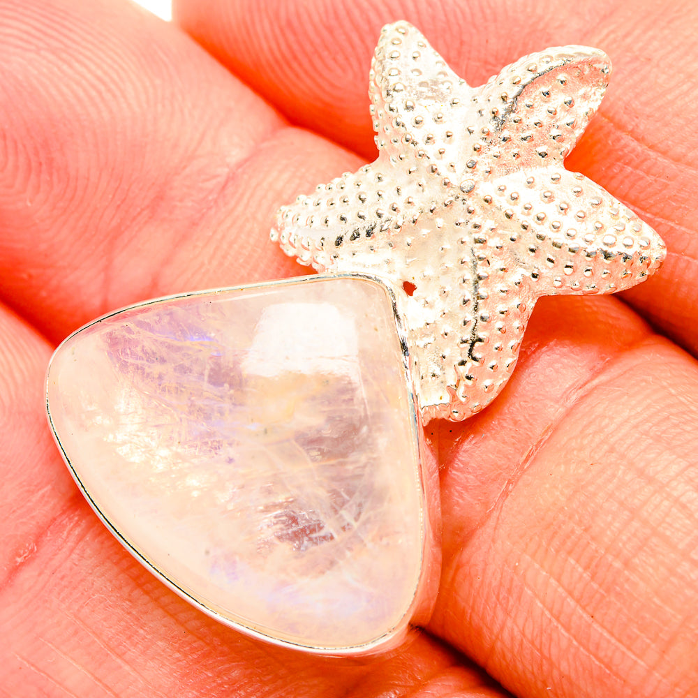 Rainbow Moonstone Pendants handcrafted by Ana Silver Co - PD32606