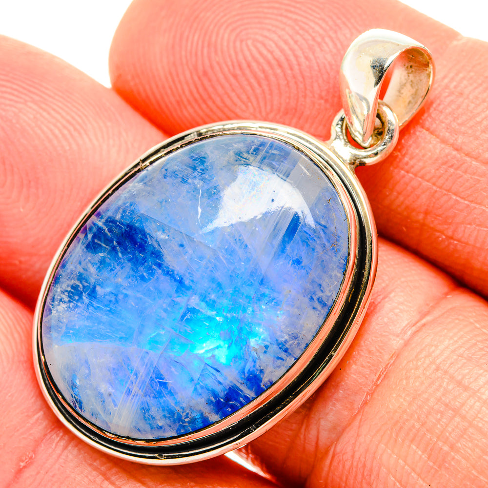 Rainbow Moonstone Pendants handcrafted by Ana Silver Co - PD32609