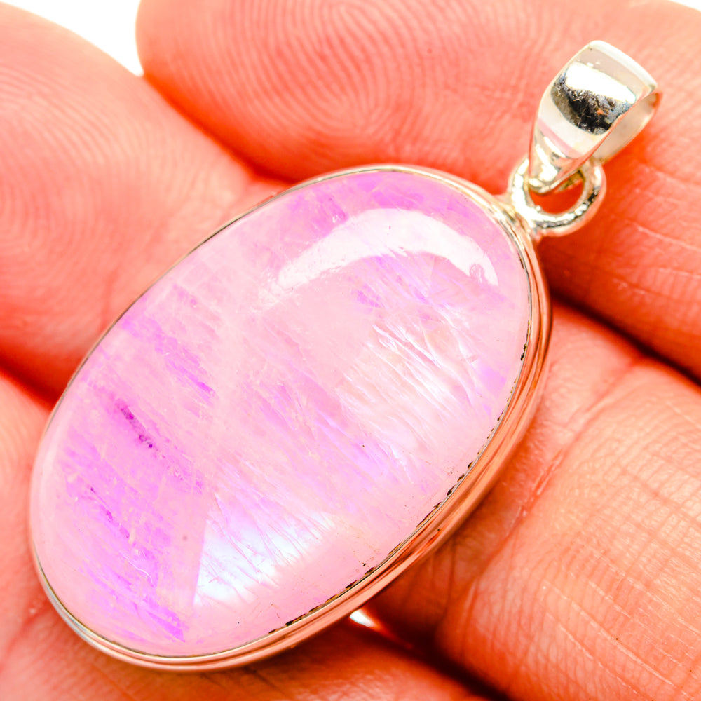 Pink Moonstone Pendants handcrafted by Ana Silver Co - PD32610