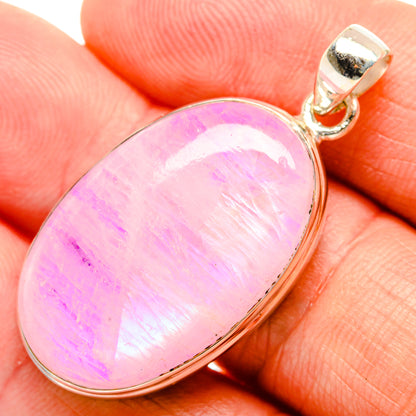 Pink Moonstone Pendants handcrafted by Ana Silver Co - PD32610