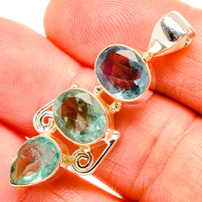 Green Fluorite Pendants handcrafted by Ana Silver Co - PD32613