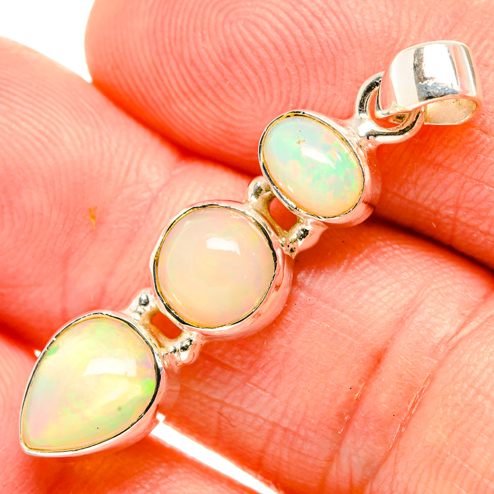 Ethiopian Opal Pendants handcrafted by Ana Silver Co - PD32616