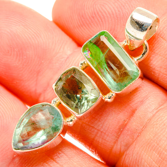 Green Fluorite Pendants handcrafted by Ana Silver Co - PD32619