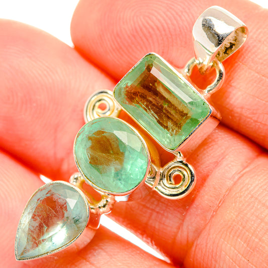 Green Fluorite Pendants handcrafted by Ana Silver Co - PD32620