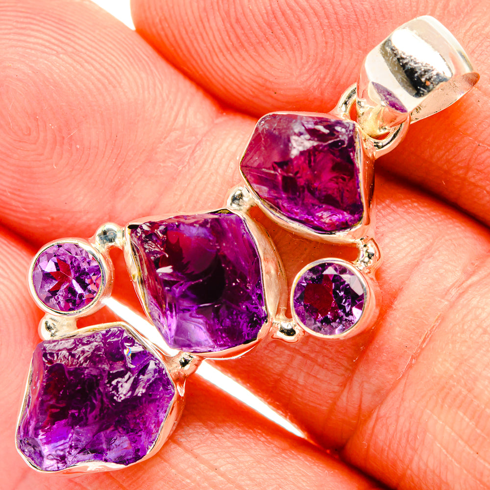 Amethyst Pendants handcrafted by Ana Silver Co - PD32623