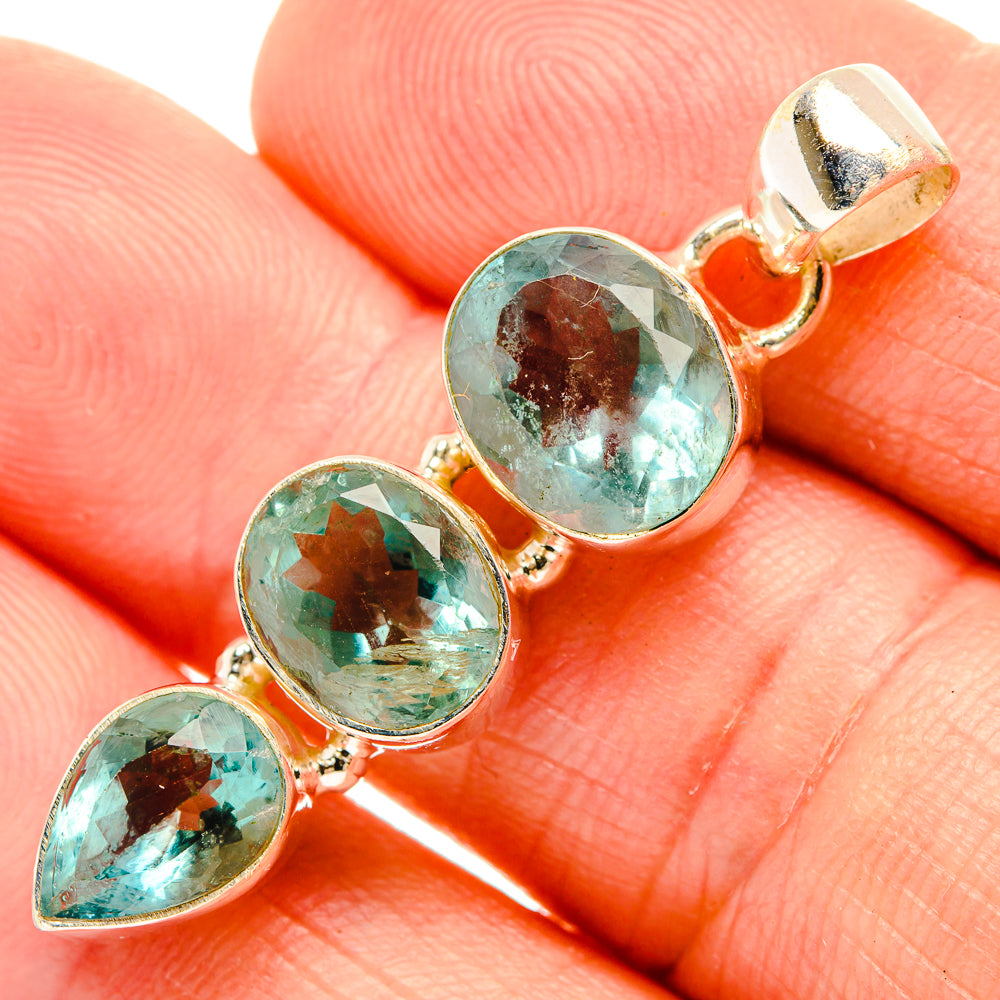 Green Fluorite Pendants handcrafted by Ana Silver Co - PD32626