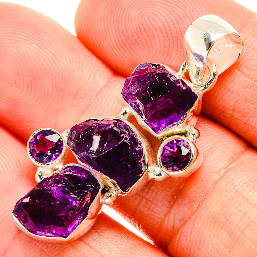 Amethyst Pendants handcrafted by Ana Silver Co - PD32627