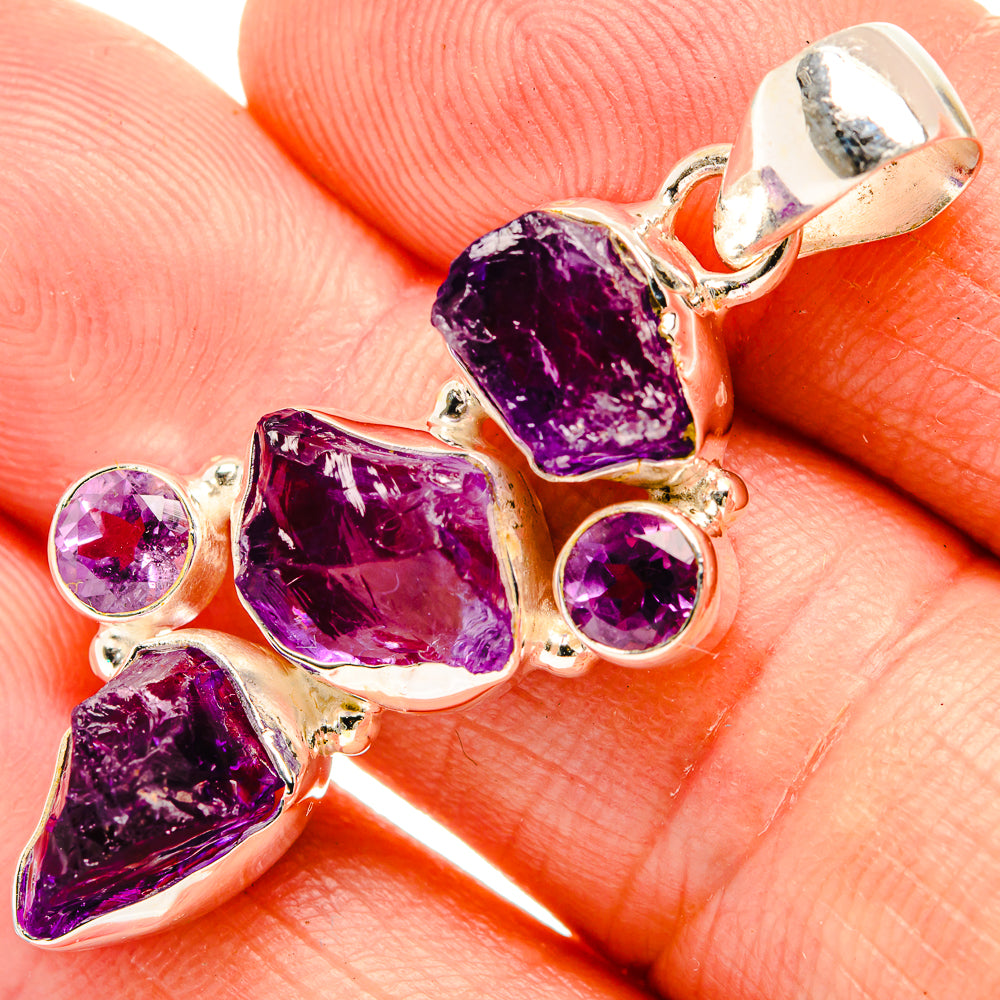 Amethyst Pendants handcrafted by Ana Silver Co - PD32628
