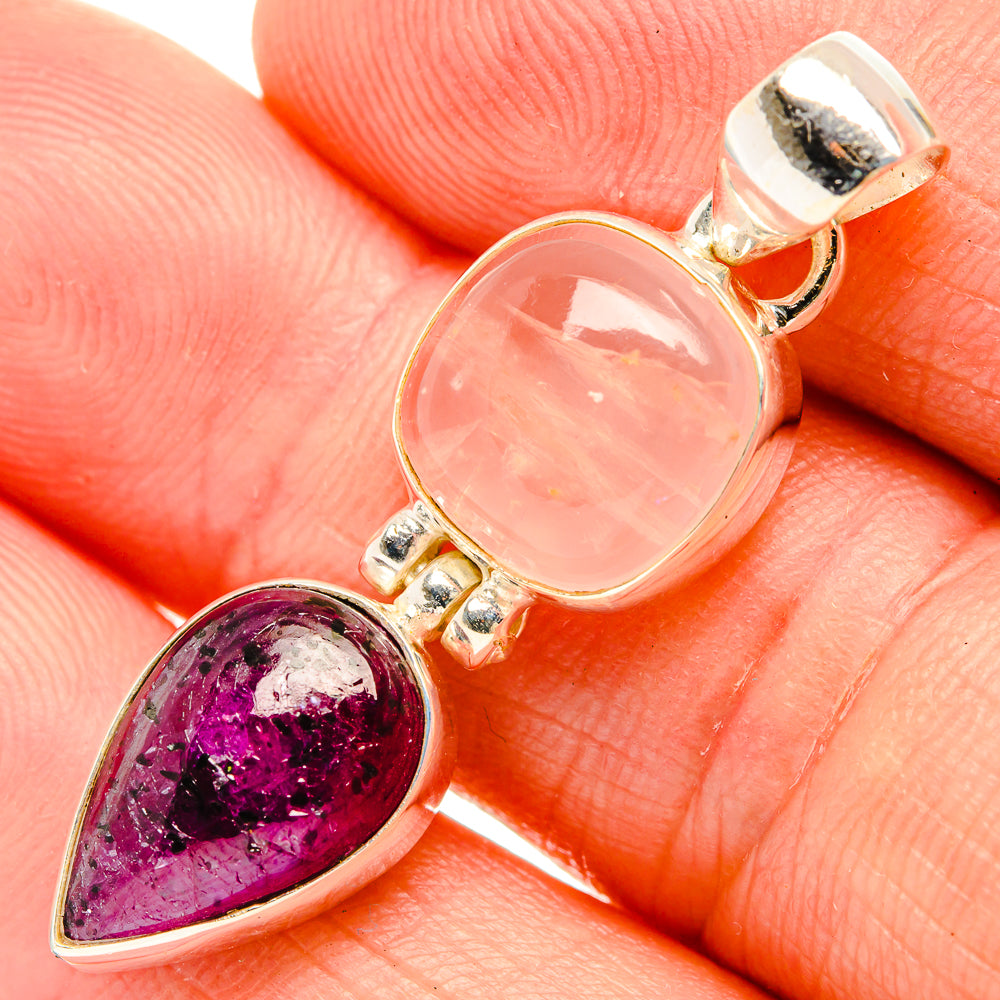 Ruby Fuchsite Pendants handcrafted by Ana Silver Co - PD32629