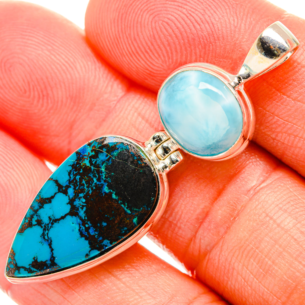 Shattuckite Pendants handcrafted by Ana Silver Co - PD32636