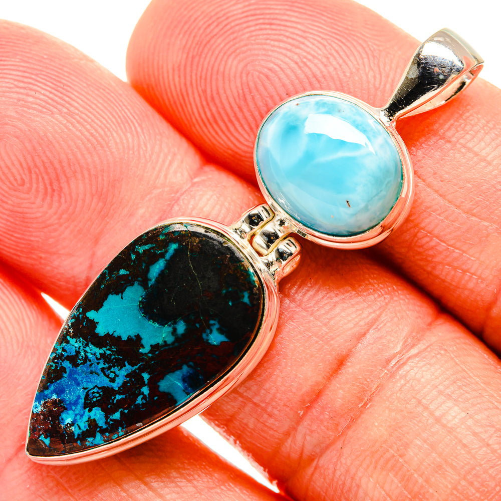 Shattuckite Pendants handcrafted by Ana Silver Co - PD32641