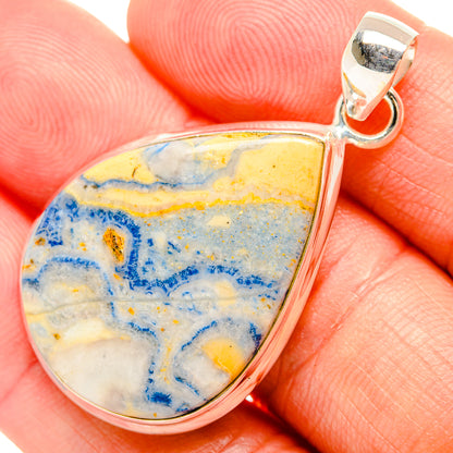 Blue Scheelite Pendants handcrafted by Ana Silver Co - PD32642