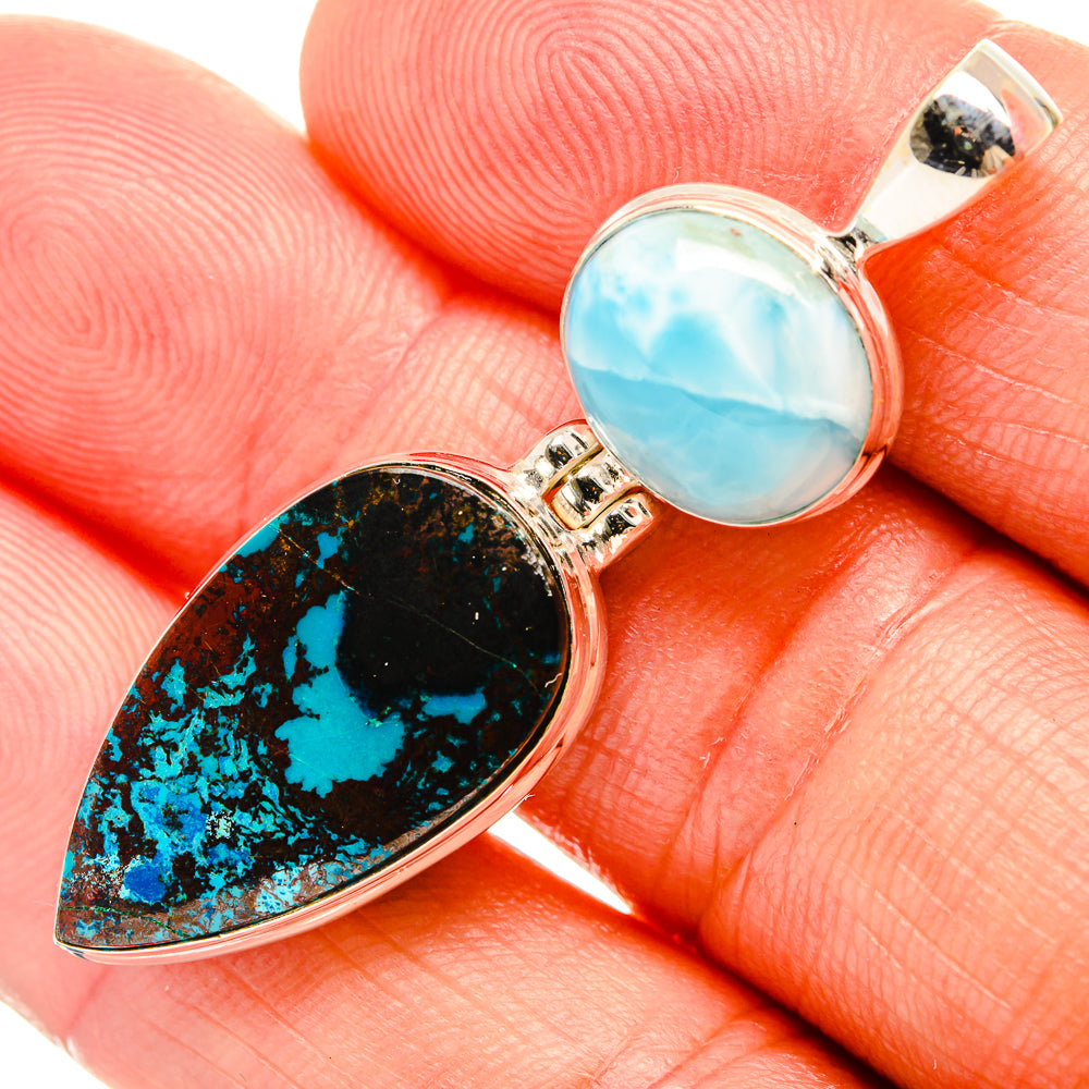 Shattuckite Pendants handcrafted by Ana Silver Co - PD32645