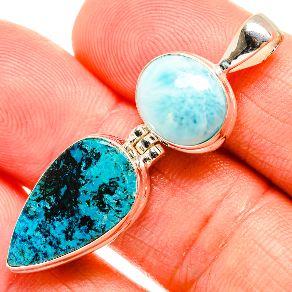 Shattuckite Pendants handcrafted by Ana Silver Co - PD32646
