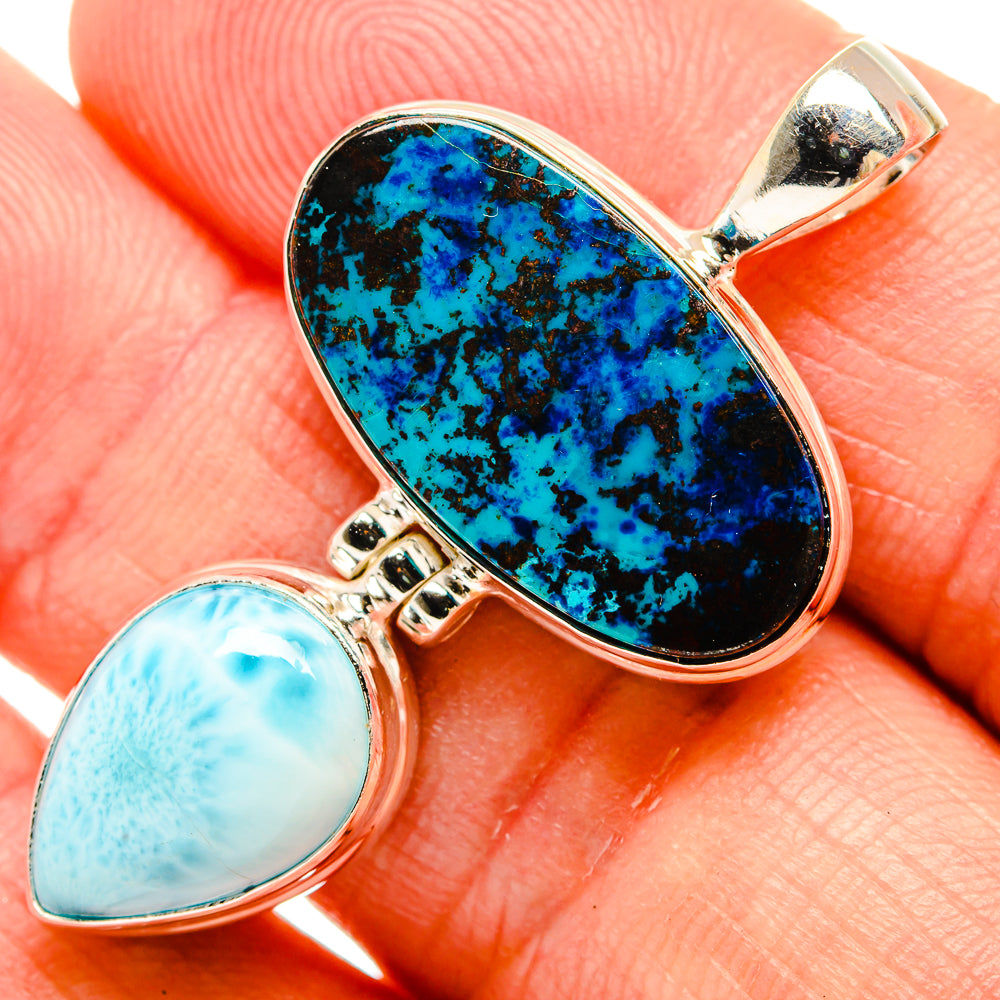 Shattuckite Pendants handcrafted by Ana Silver Co - PD32649