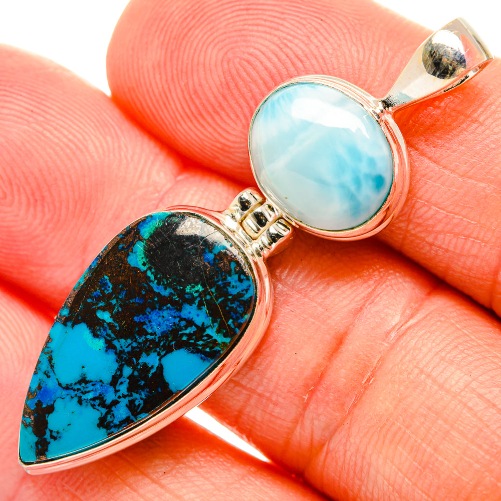 Shattuckite Pendants handcrafted by Ana Silver Co - PD32657