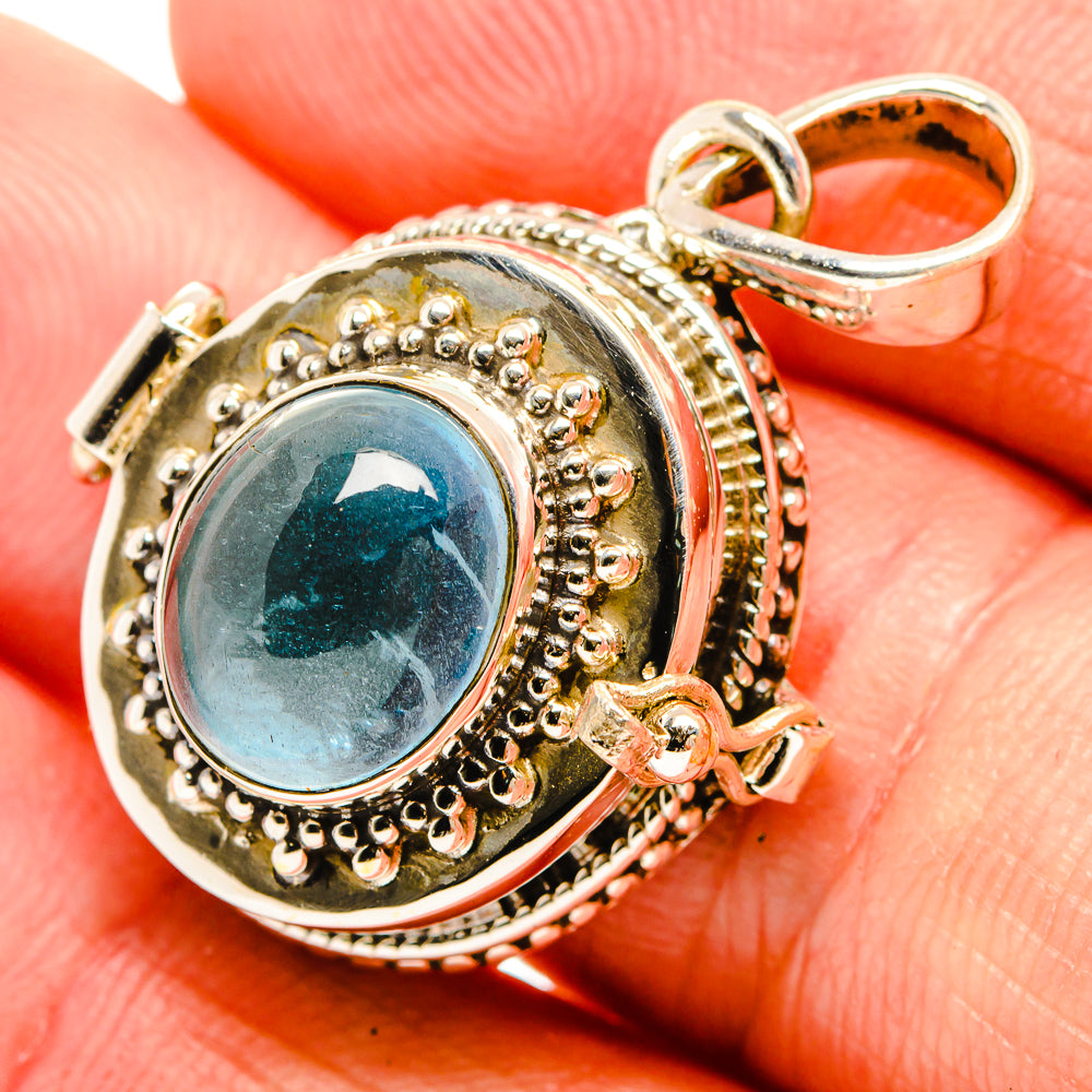 Aquamarine Pendants handcrafted by Ana Silver Co - PD32677