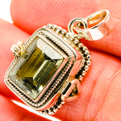 Green Amethyst Pendants handcrafted by Ana Silver Co - PD32678