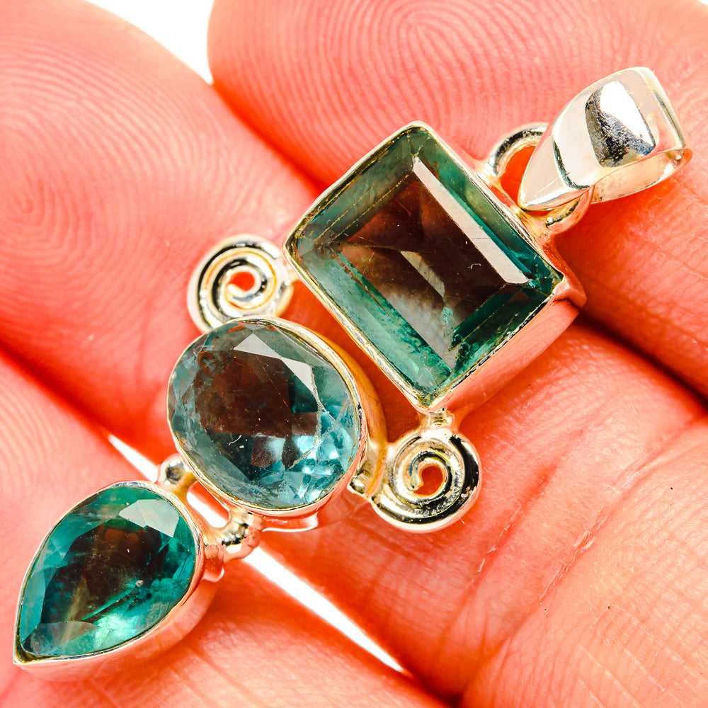 Green Fluorite Pendants handcrafted by Ana Silver Co - PD32687