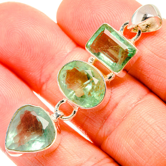 Green Fluorite Pendants handcrafted by Ana Silver Co - PD32688