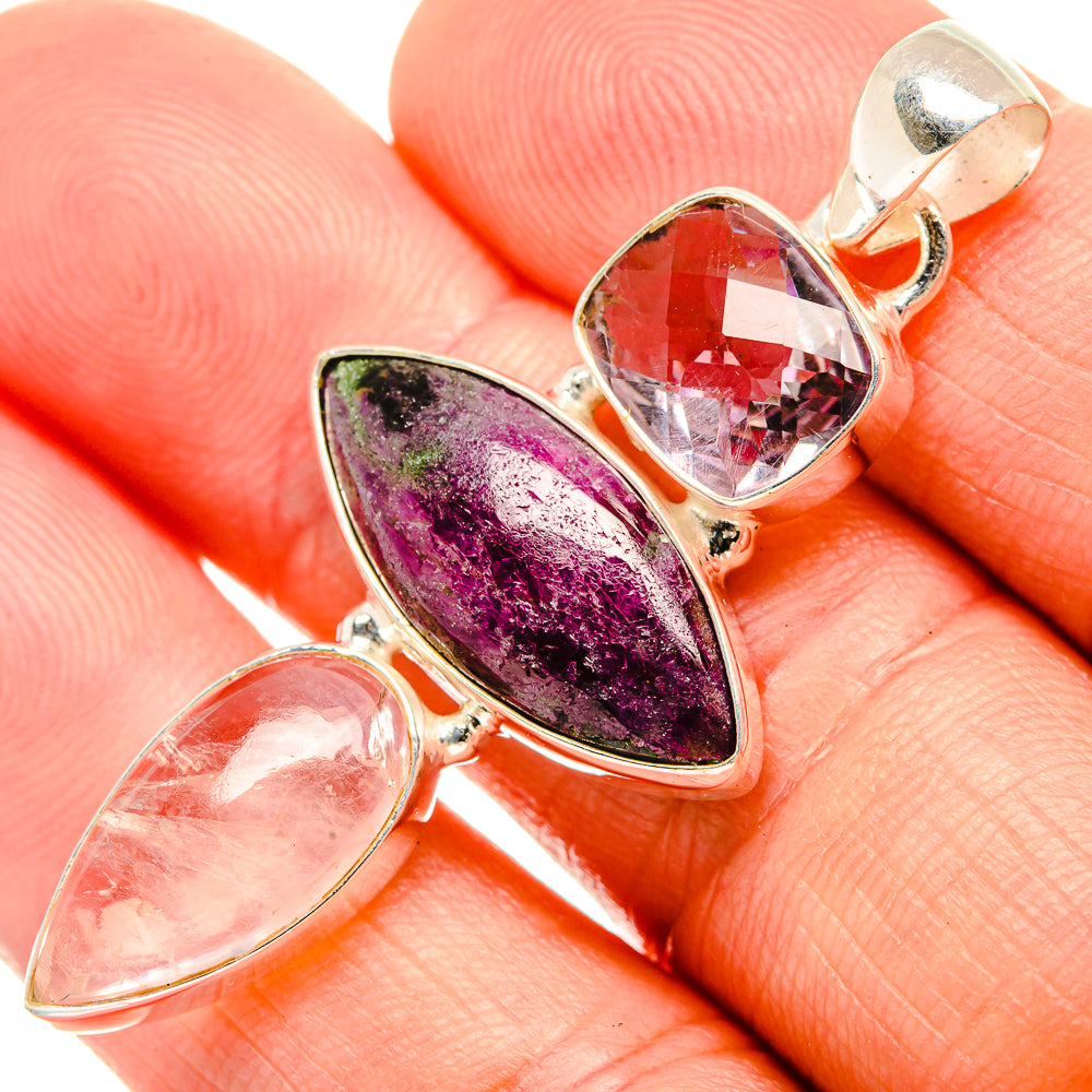 Ruby Fuchsite Pendants handcrafted by Ana Silver Co - PD32696