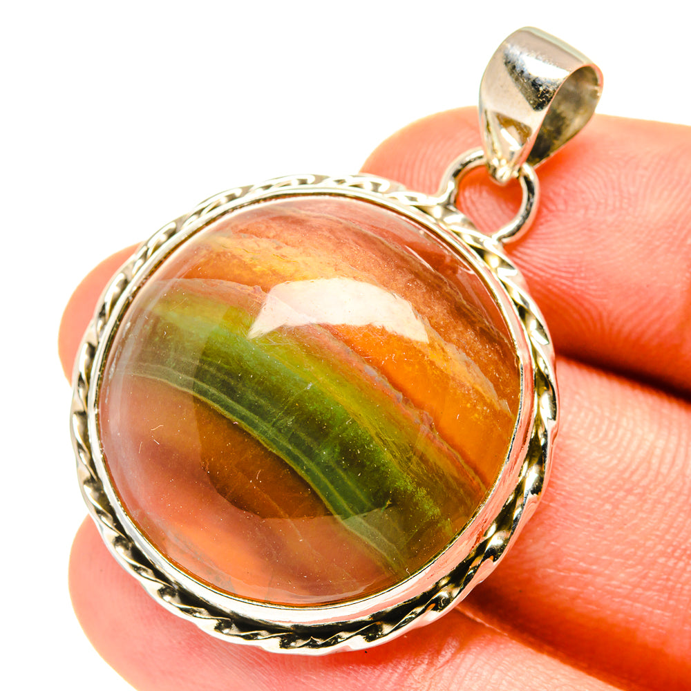 Green Fluorite Pendants handcrafted by Ana Silver Co - PD3270