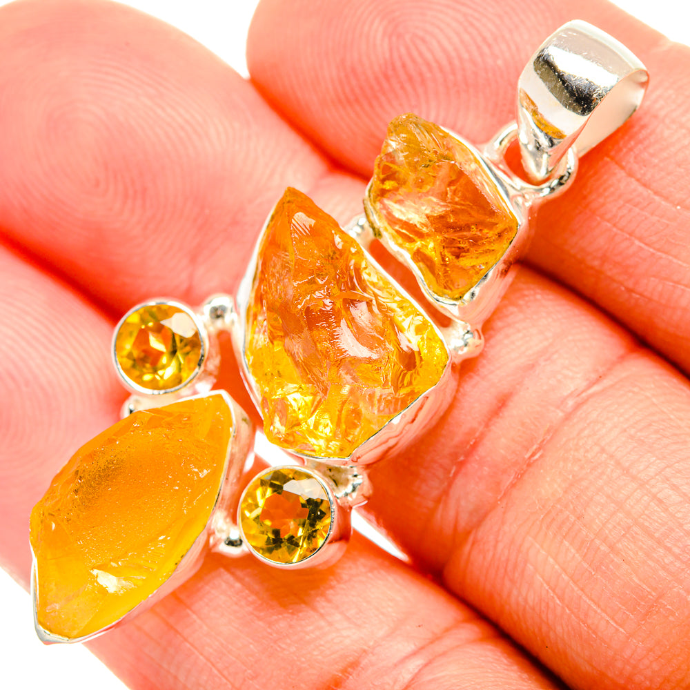 Citrine Pendants handcrafted by Ana Silver Co - PD32702