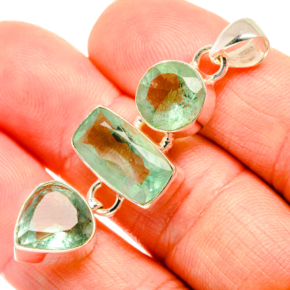 Prehnite Pendants handcrafted by Ana Silver Co - PD32703
