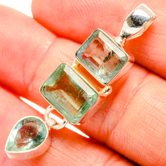 Green Fluorite Pendants handcrafted by Ana Silver Co - PD32704