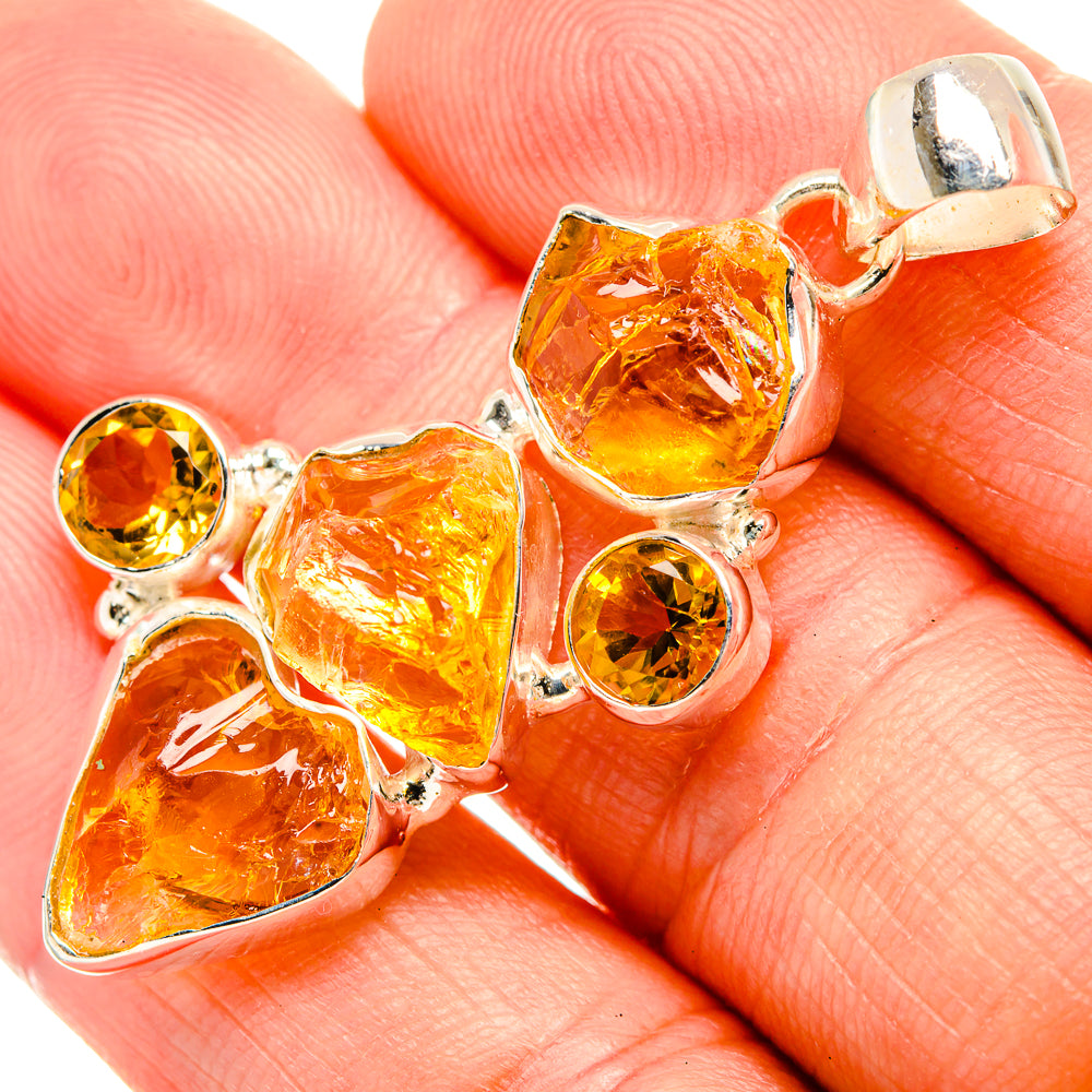 Citrine Pendants handcrafted by Ana Silver Co - PD32708