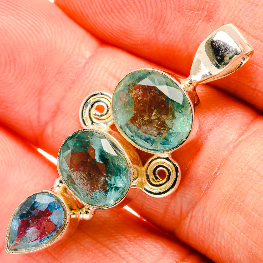 Green Fluorite Pendants handcrafted by Ana Silver Co - PD32718