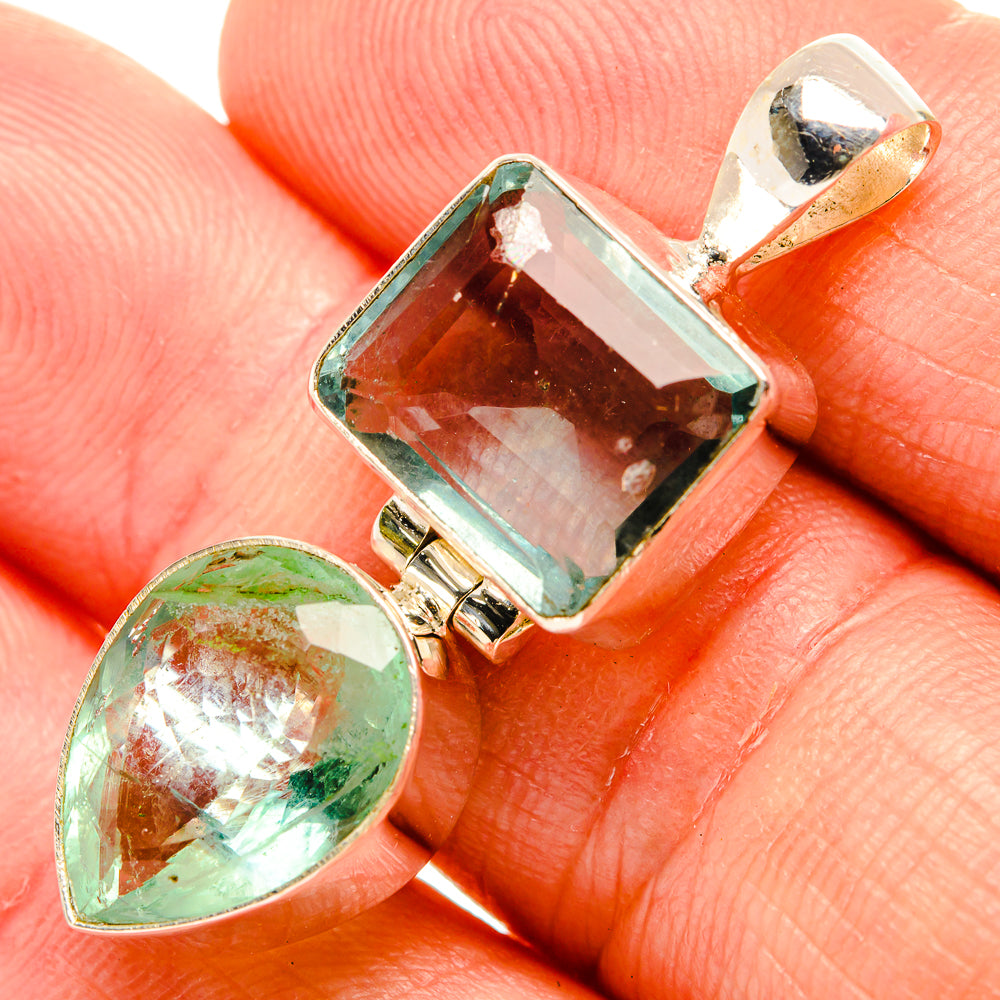 Green Fluorite Pendants handcrafted by Ana Silver Co - PD32720