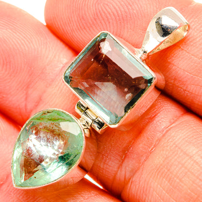 Green Fluorite Pendants handcrafted by Ana Silver Co - PD32720