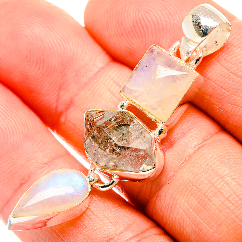 Herkimer Diamond Pendants handcrafted by Ana Silver Co - PD32721