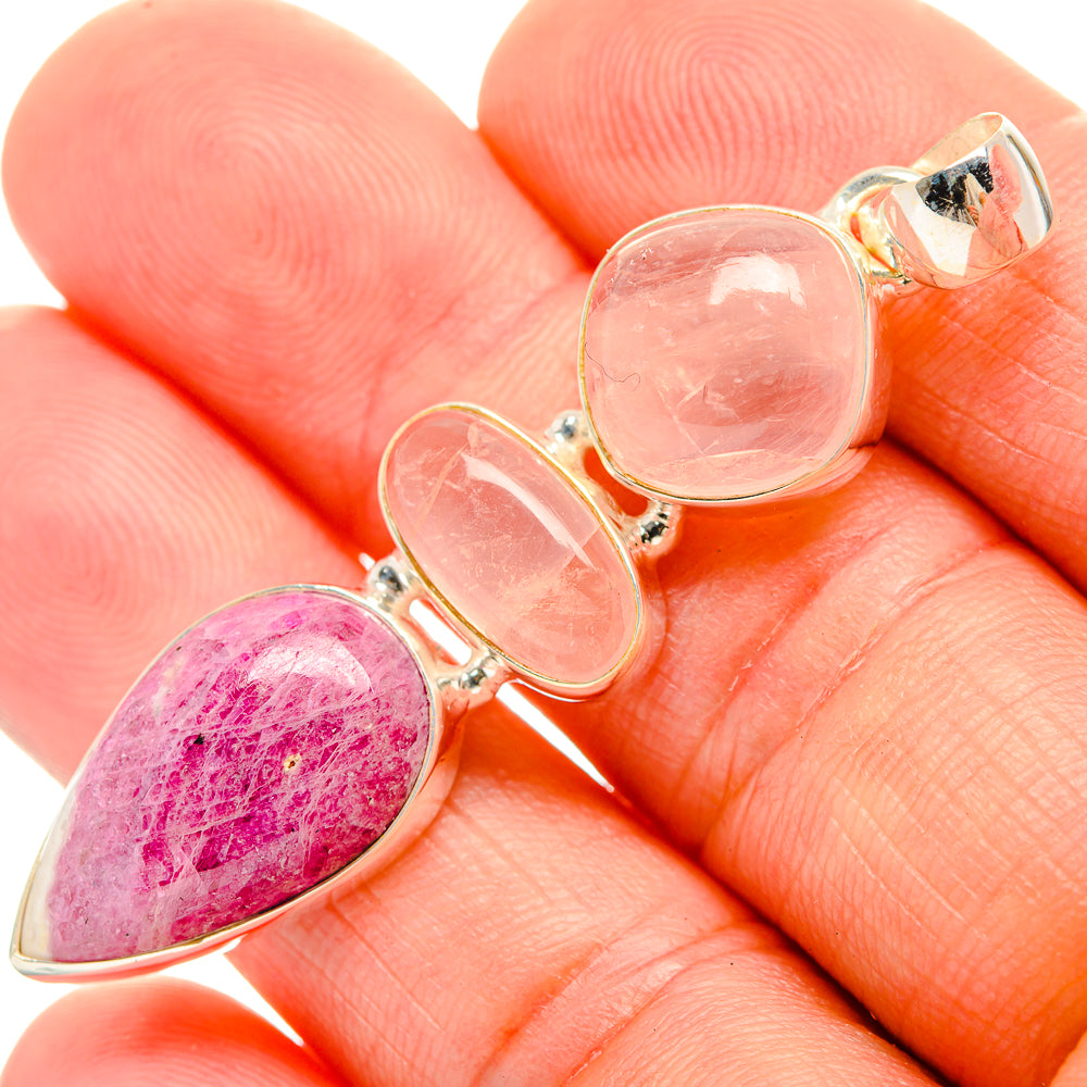 Ruby Fuchsite Pendants handcrafted by Ana Silver Co - PD32731