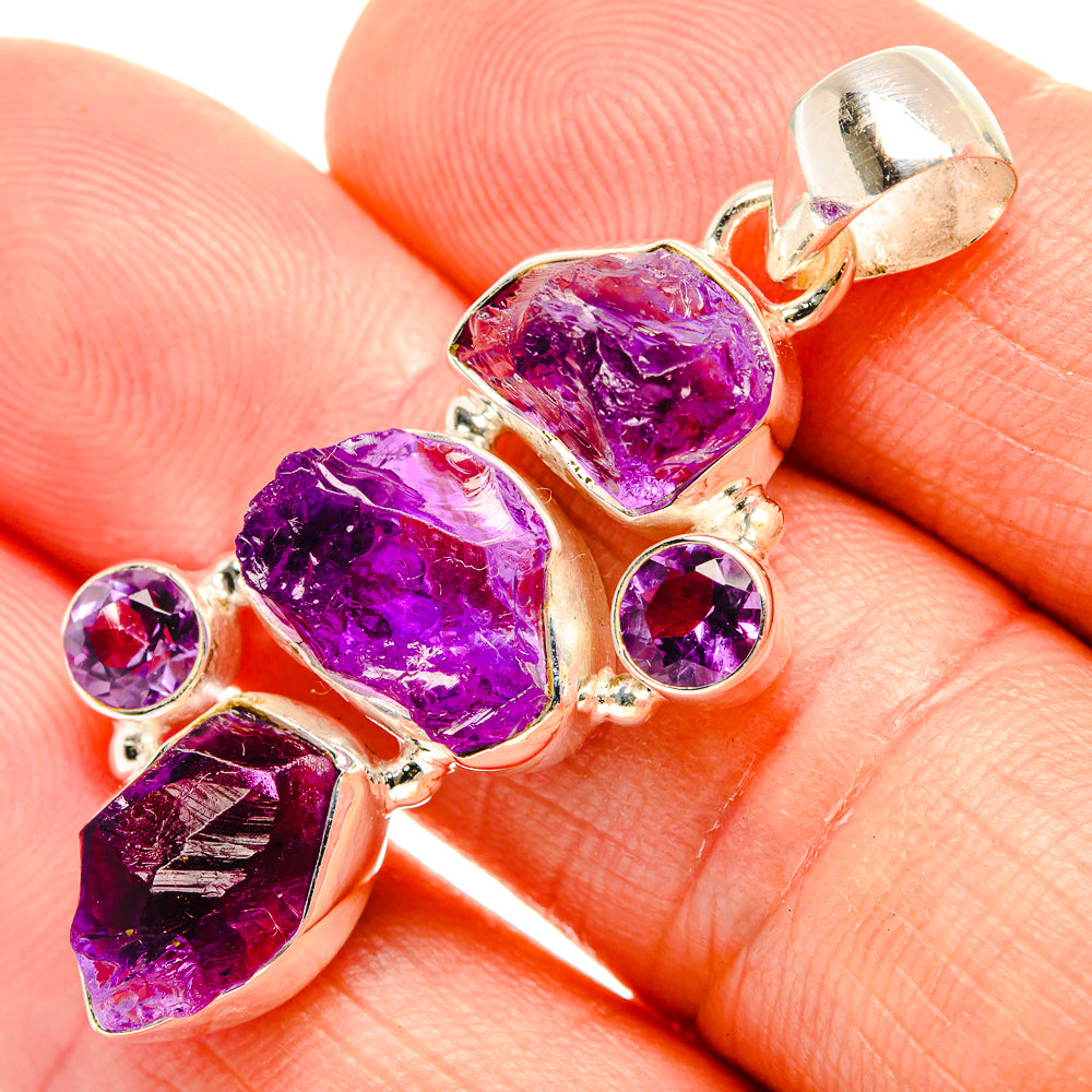 Amethyst Pendants handcrafted by Ana Silver Co - PD32734