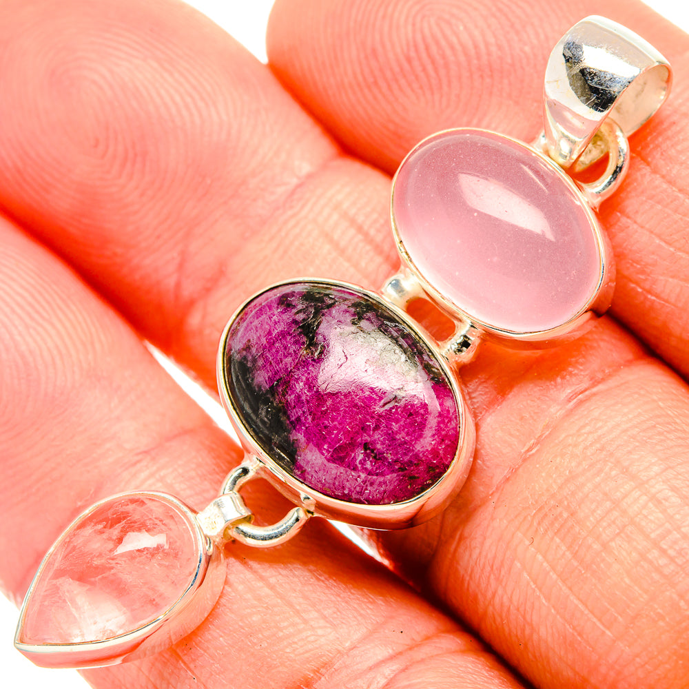 Russian Eudialyte Pendants handcrafted by Ana Silver Co - PD32738