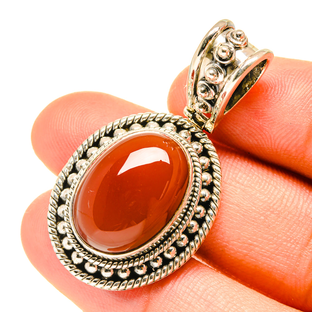 Red Onyx Pendants handcrafted by Ana Silver Co - PD3274