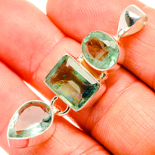 Green Fluorite Pendants handcrafted by Ana Silver Co - PD32743