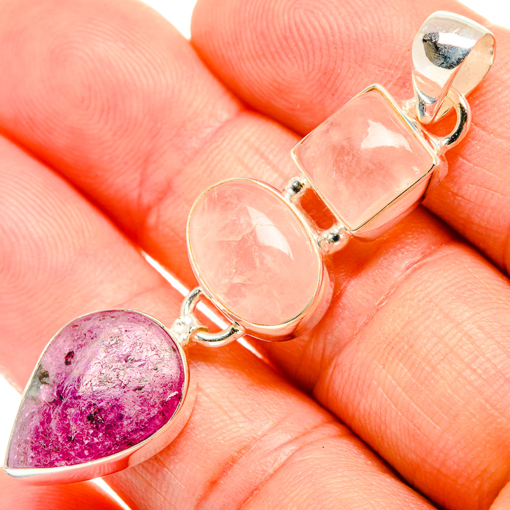 Ruby Fuchsite Pendants handcrafted by Ana Silver Co - PD32745