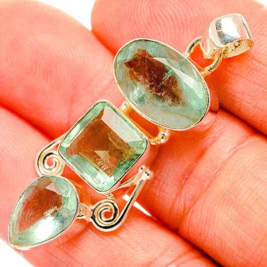 Green Fluorite Pendants handcrafted by Ana Silver Co - PD32749