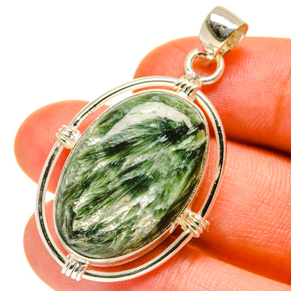 Seraphinite Pendants handcrafted by Ana Silver Co - PD3275