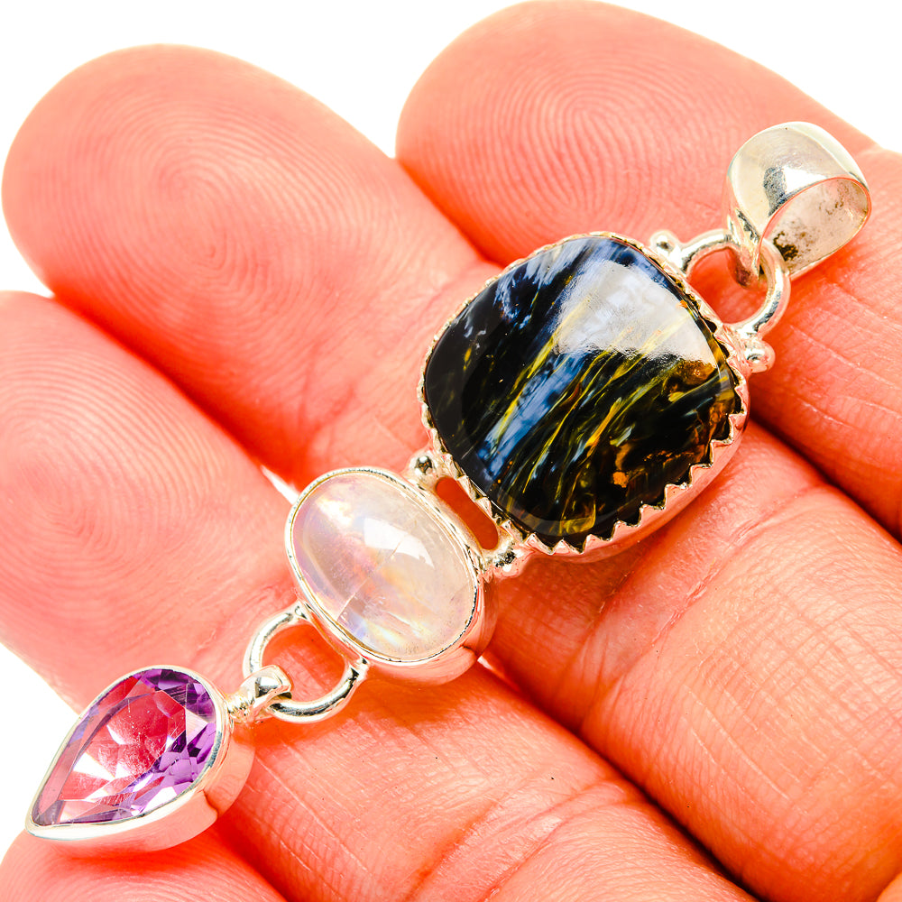 Pietersite Pendants handcrafted by Ana Silver Co - PD32753