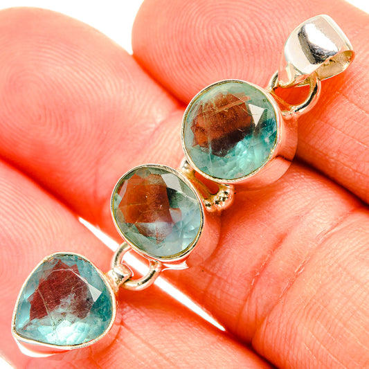 Green Fluorite Pendants handcrafted by Ana Silver Co - PD32755