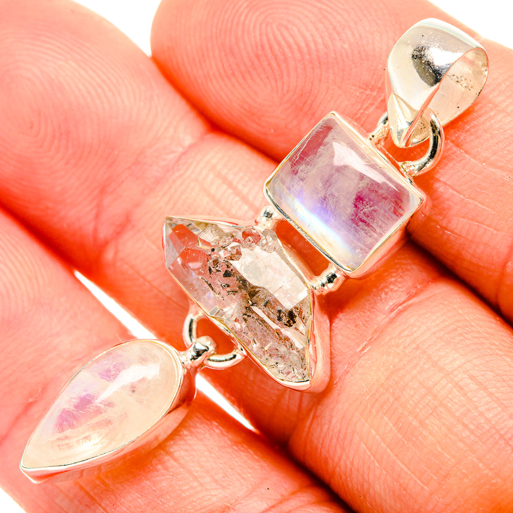 Herkimer Diamond Pendants handcrafted by Ana Silver Co - PD32756